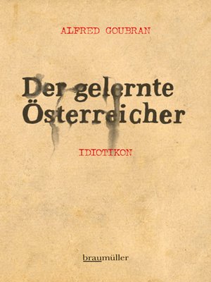cover image of Der gelernte Österreicher